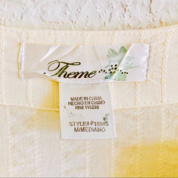 Theme Boutique Embroidered Puff Sleeve Peasant Top - Picture 6 of 9